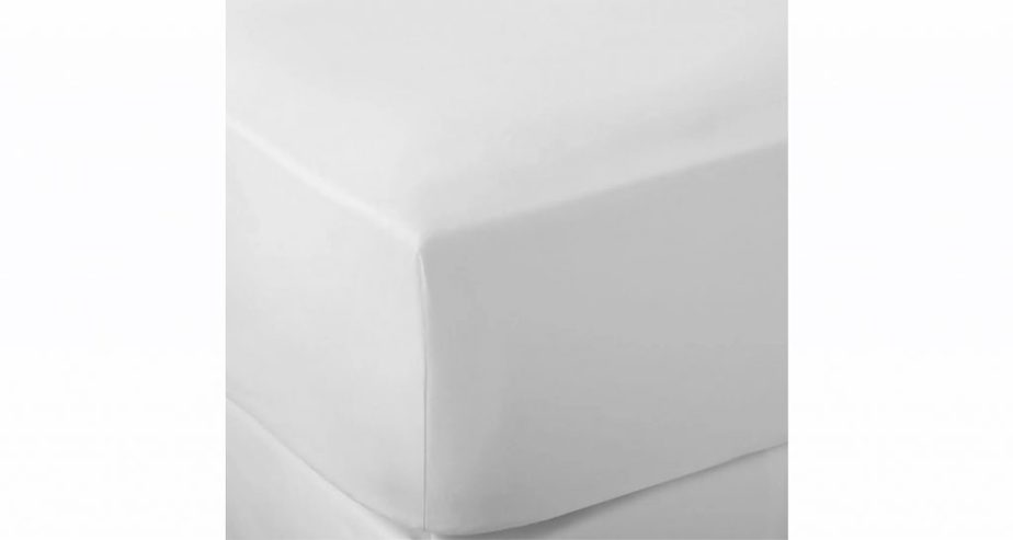 White 600 Thread Count Egyptian Cotton King Size 40cm Fitted Sheet