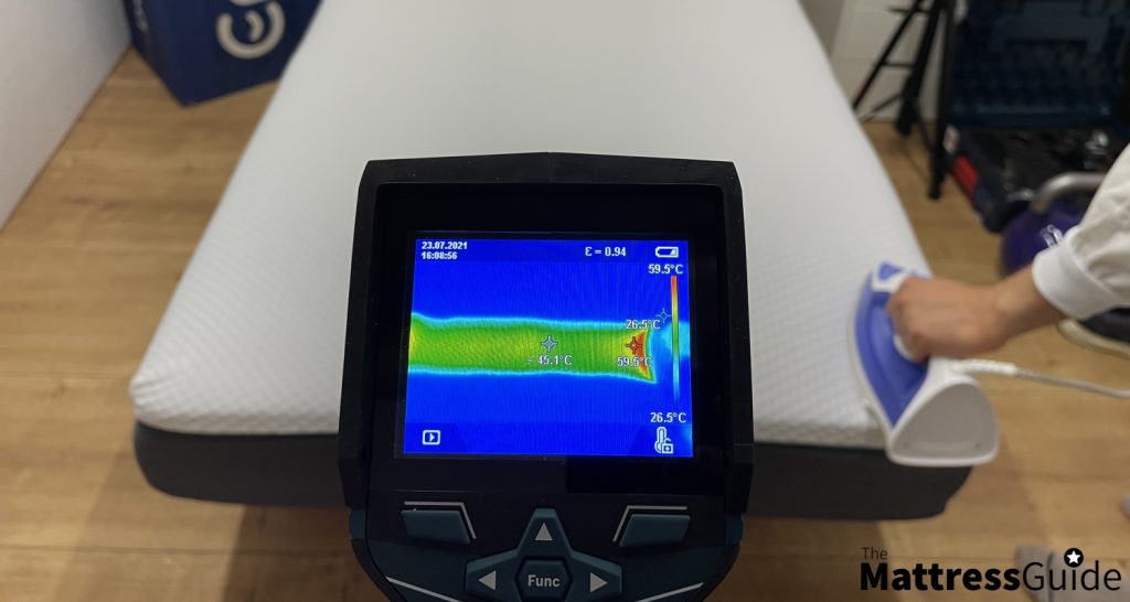 emma original hybrid temperature regulation test