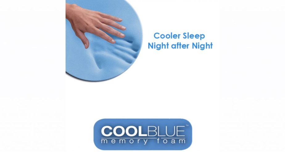 cool blue memory foam