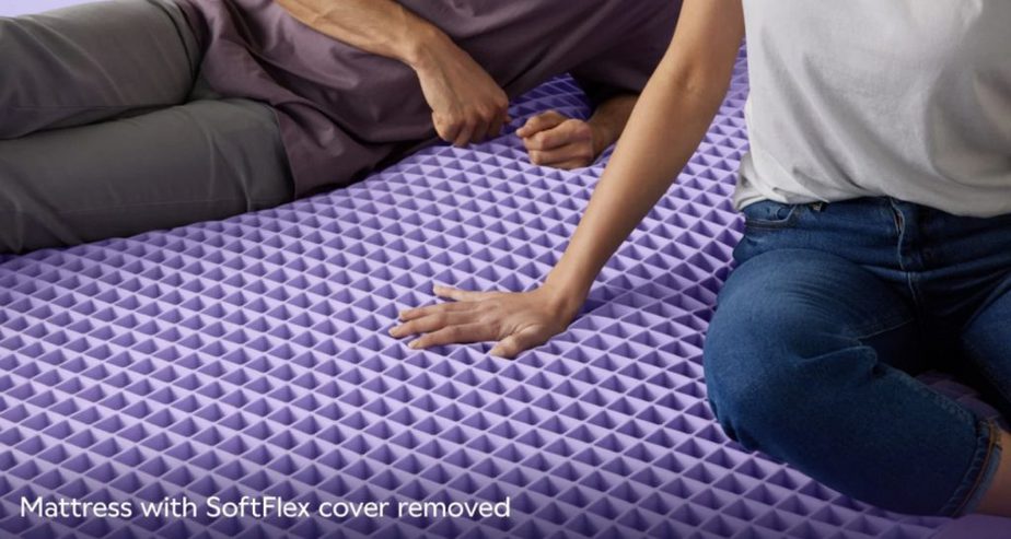 Purple mattress construction